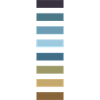 Shades of blue brown