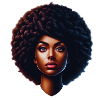 afro femme