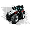 Tracteur Steyr Blanc