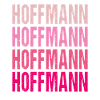 Hoffmann Retro Rosa Nachname Geschenkidee