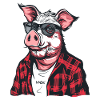 Cochon bûcheron