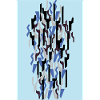 Camouflage Art Bleu Clair Gaming