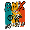 Retro BMX Freestyle Rider