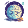 Sleeping Moon Among the Stars