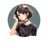 Casual Cool Japanese Anime Girl