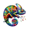 VIBRANT CHAMELEON: NATURE’S ARTFUL MASTERPIECE