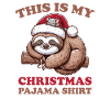 Sloth Mouse Christmas Pajamas Sloths
