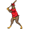 Bâton de baseball Doberman