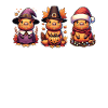 Happy Hallothanksmas Capybara Christmas Capybaras
