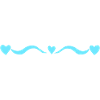 Blue Line Hearts Wave