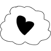 Cloud Thinking Heart Icon
