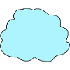 Cloud Blue Icon
