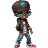 Cool Hip-Hop Teen Kid