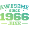 June 1966 Birthday Year 1966 June Gift 1966