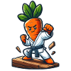 Karaté Carrot Master Fighter Pose