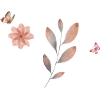 Buchstabe M Wildblumen Aquarelle