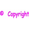 Copyright pink
