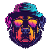 Molosser Rottweiler Dog Logo