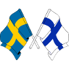 Flag Sweden, flag Finland
