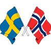 Flag Sweden, flag Norway