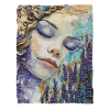 Girl sleeping in lavender