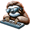 Cool Sloth Claviériste