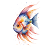 Eaux vibrantes : Aquarelle Poissons tropicaux
