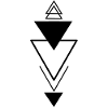 Triangular symbol (black)