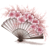 Floral Japanese Fan