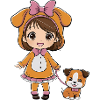 Déguisement Kawaii Fille en chien