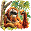 cool orangutan
