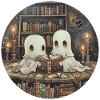 Ghost Reading Book Library
