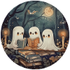 Ghosts, Reading, Book, Library, Halloween