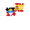 Antigua-et-Barbuda Espagne Drapeau Antigua