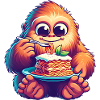 Bigfoot Sasquatch Sweet Lasagna Italian