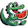 Crocodile Melon Watermelon Fruit Fruity