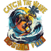 Catch the Wave Surf Retro