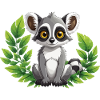 Lemur in the countryside