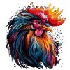 A proud rooster