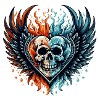 Heart Skull