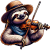 Sloth Violinist Classical Music