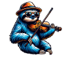 Cool paresseux Violoniste Musique classique