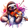 Relaxed Fiddler Sloth Design