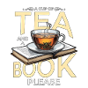 Tè caldo Una tazza di tè e un libro per favore bevanda calda