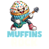 Musical muffin with guitar