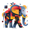 Elephant | abstract artwork