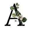 Letter A Green Botany