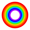 Circle Rainbow Colours / RGB