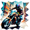 Motorrad Rennfahrer