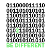 Be Different Binärcode Nerd Geschenk